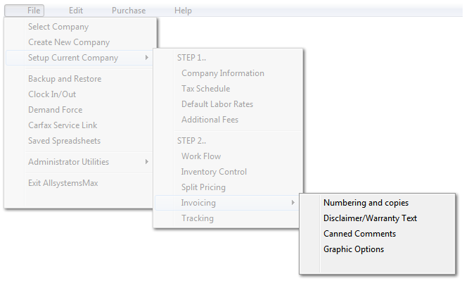 Invoicing (multi-tab)