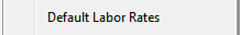 3. Default Labor Rates